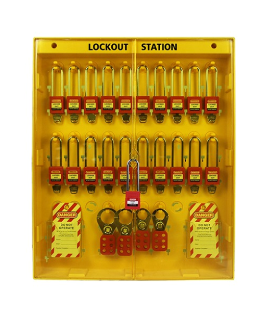 Lockout Tagout (LOTO) Veiligheidsstation XXL - Wandmontage