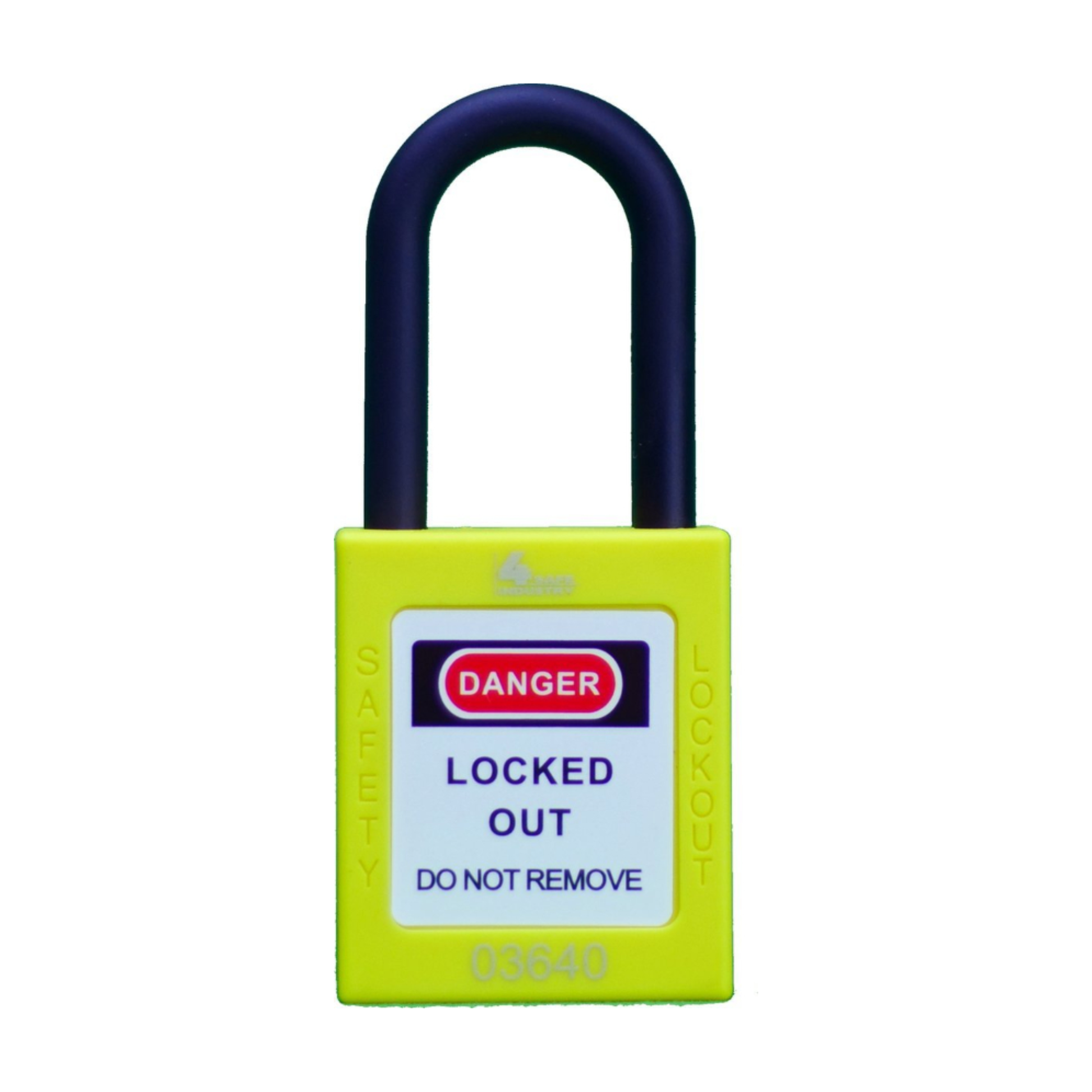 LOTO Veiligheidshangslot Nylon 38mm Geel - LOCKOUTSTORE.nl