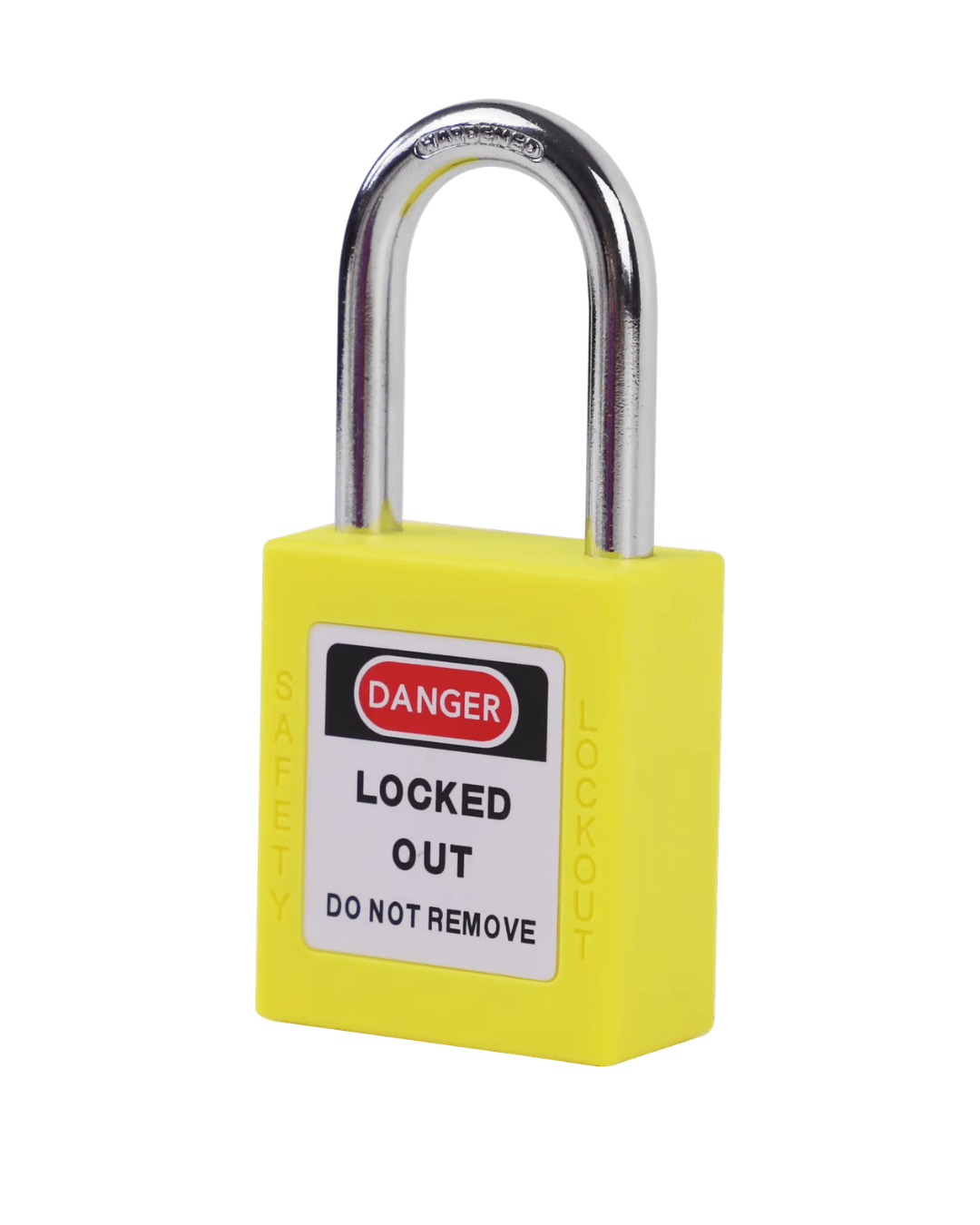 LOTO Veiligheidshangslot Metaal - 38mm - Geel - LOCKOUTSTORE.nl