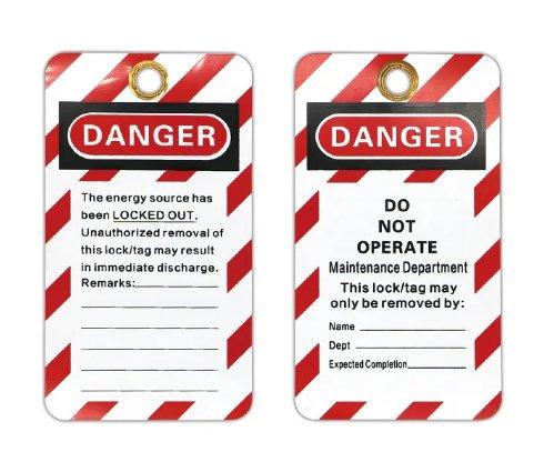 Lock out (LOTO) Waarschuwingstag 'DO NOT OPERATE' 10 STUKS - LOCKOUTSTORE.nl