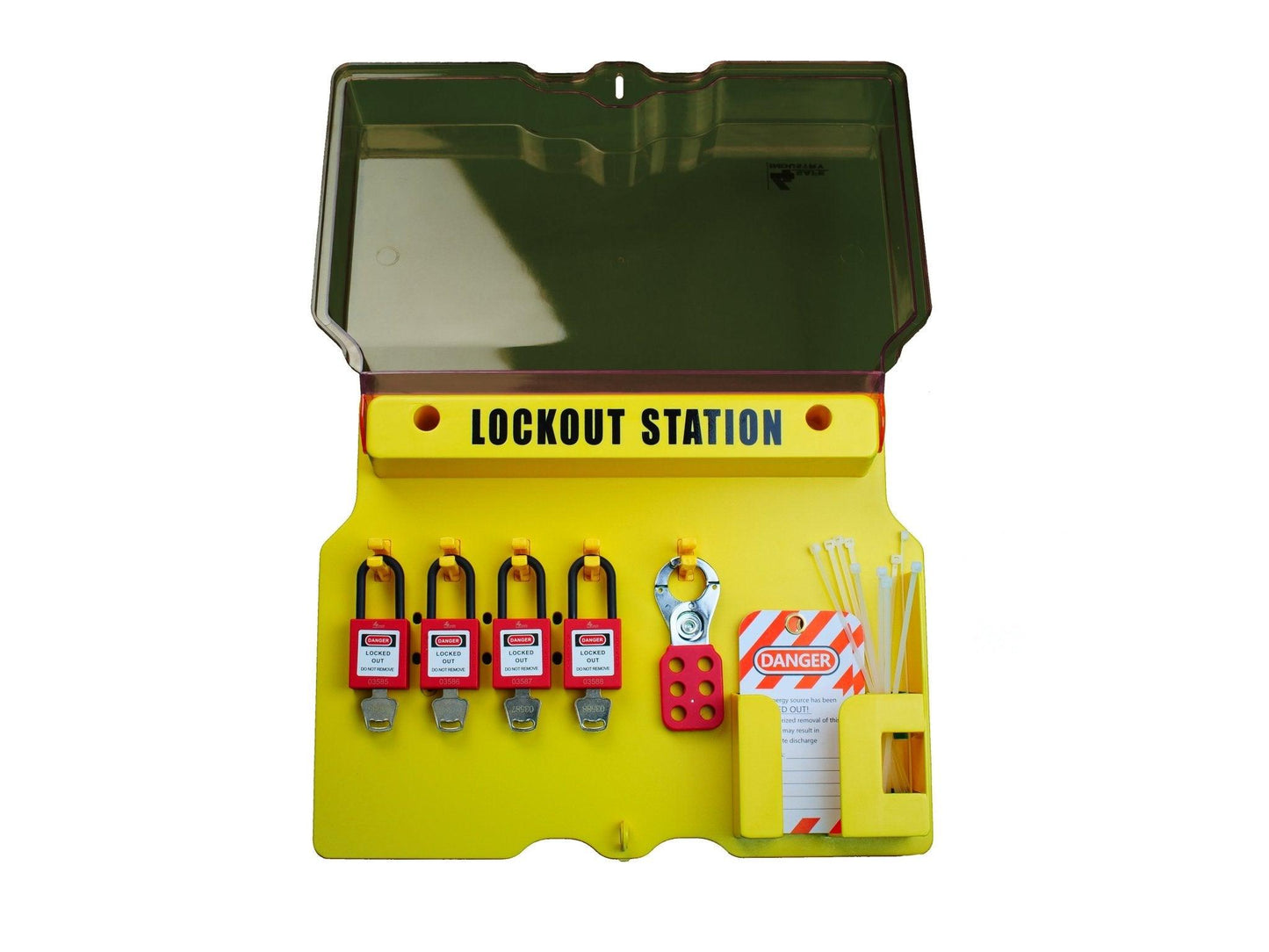 Lock out (LOTO) Station - Wandmontage - 4SafeIndustry