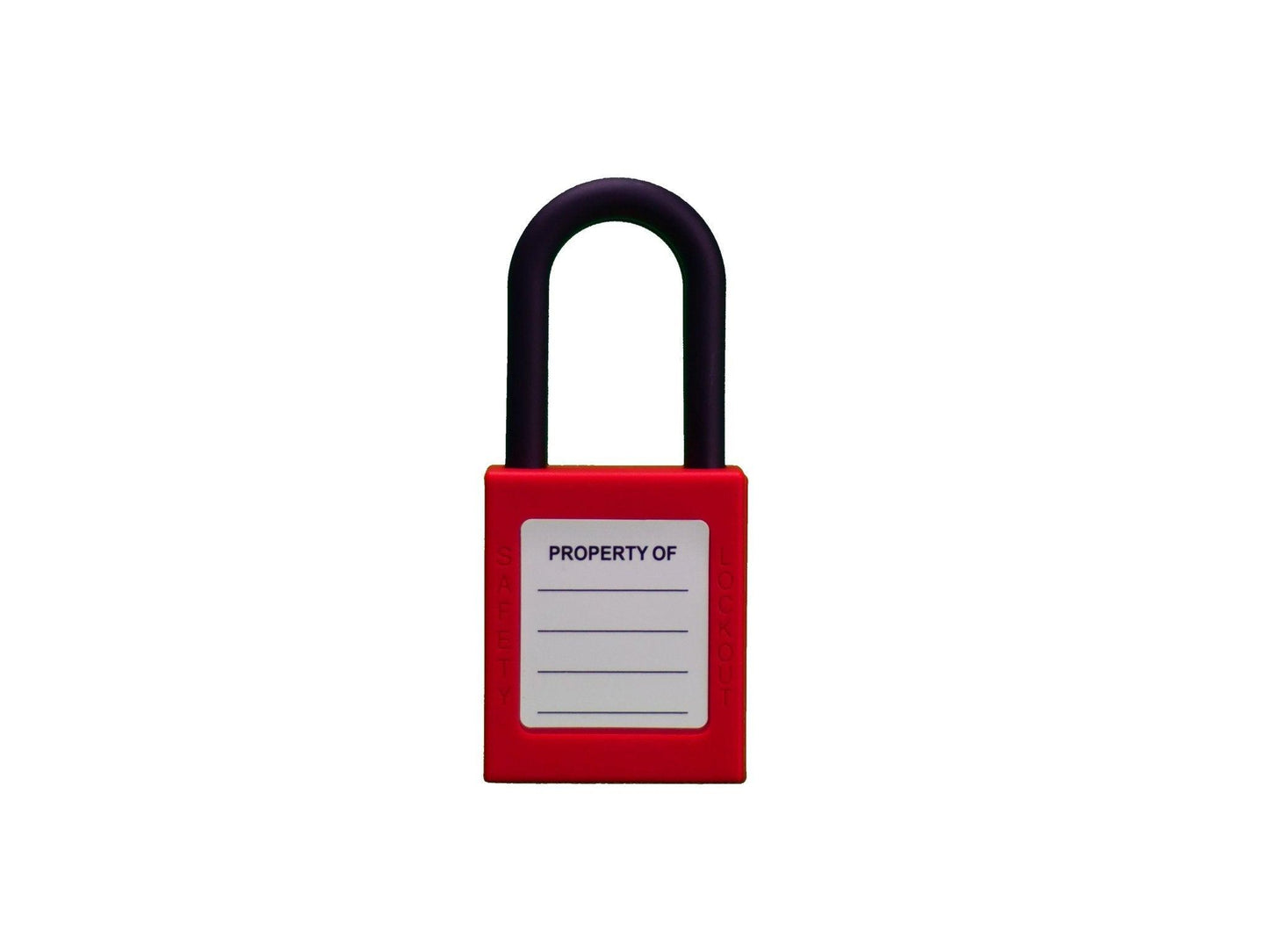 Nylon LOTO Veiligheidshangslot | Lock Out Tag Out Slot | 38mm - ROOD - LOCKOUTSTORE.nl