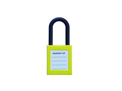 Lock out (LOTO) Hangslot Nylon 38mm - Geel - 4SafeIndustry